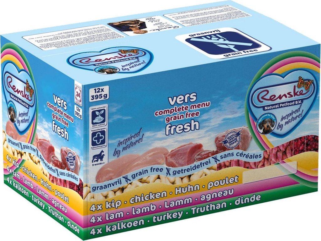 Renske Super Premium Puppy Verse Kip Met Lam Hondenvoer 12 kg